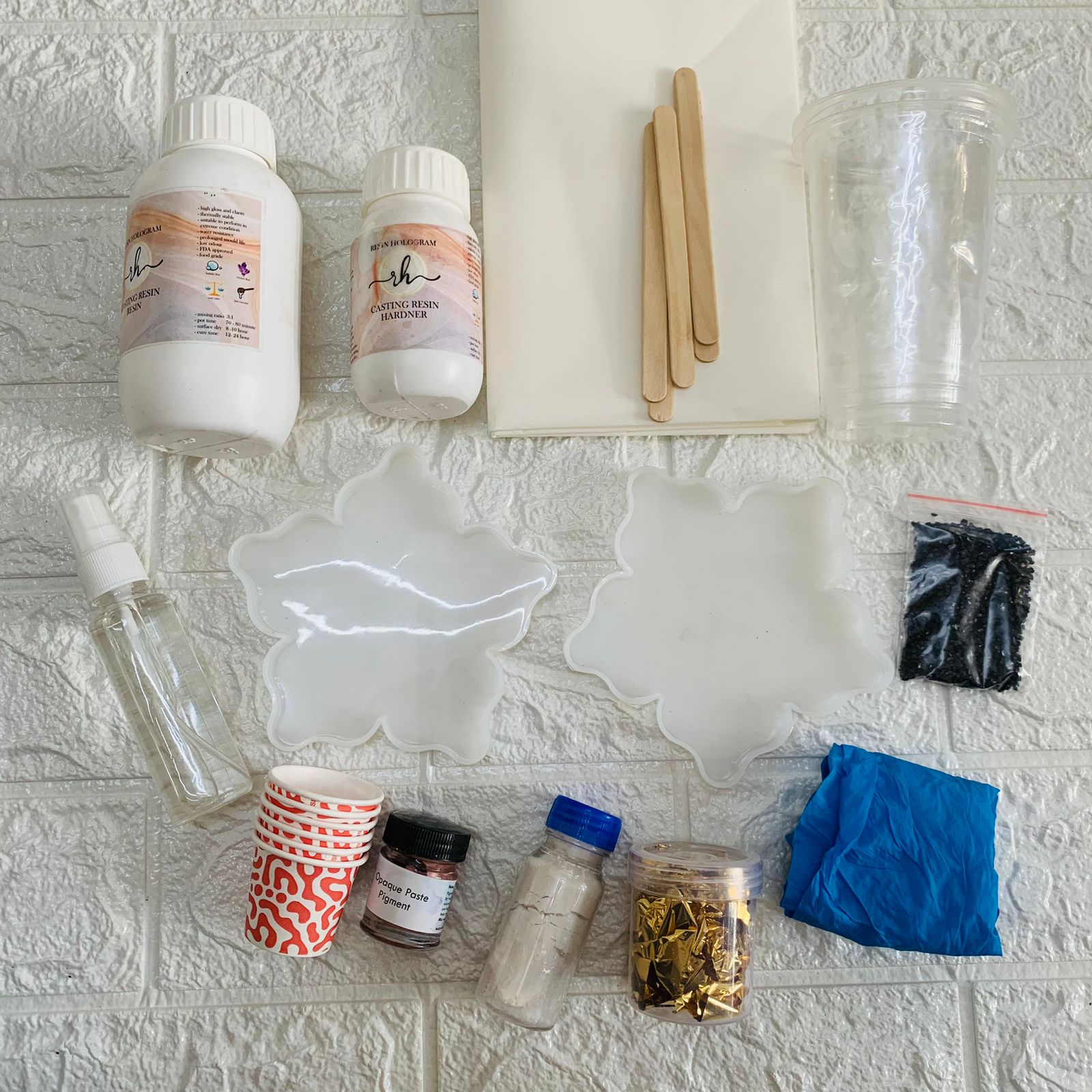 DIY Flower Resin Coaster Kit