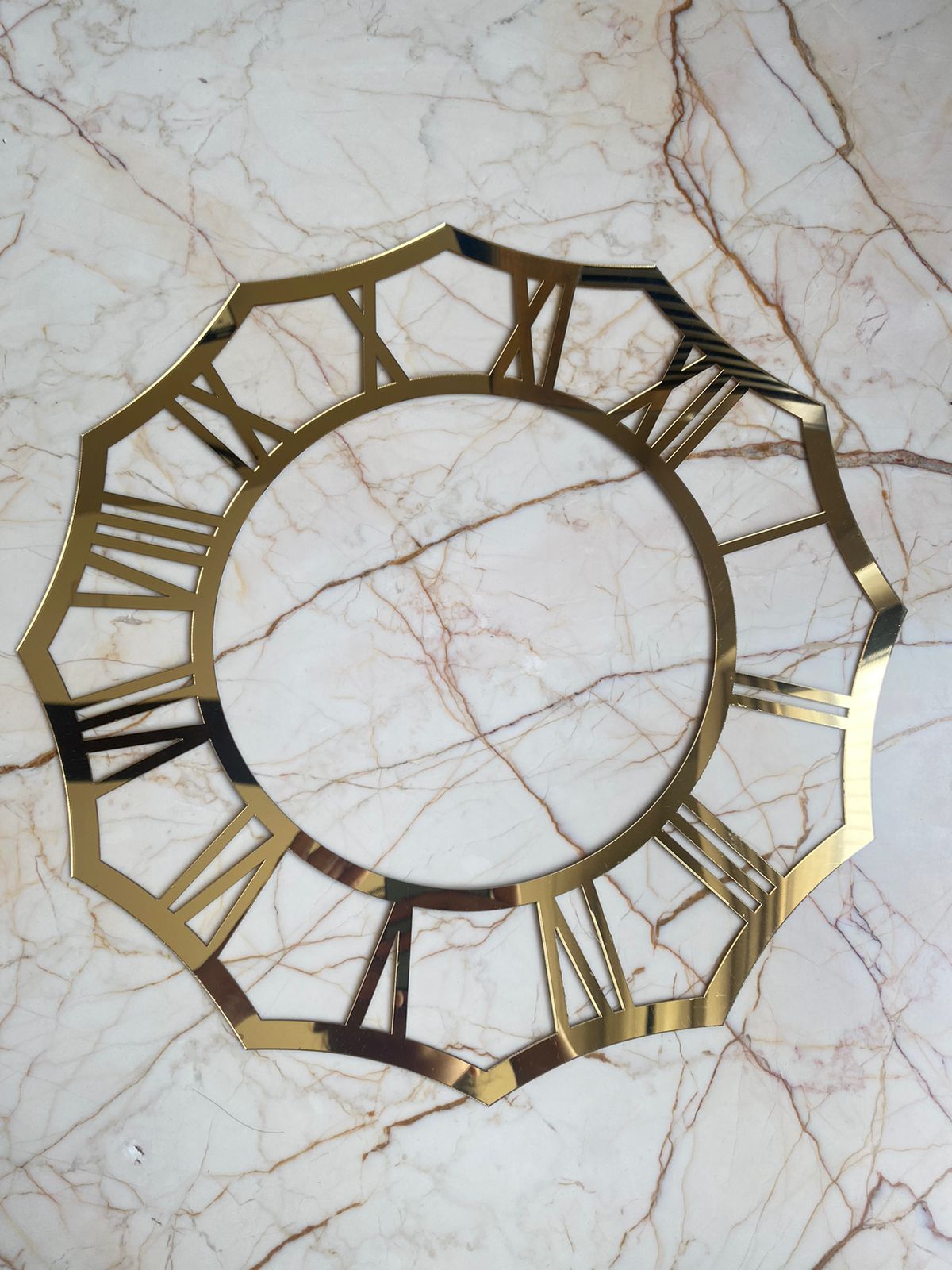 Designer Acrylic Roman ring with Base - O