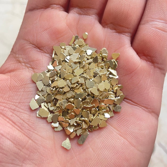 Metal chips gold - Harsh Resin Store