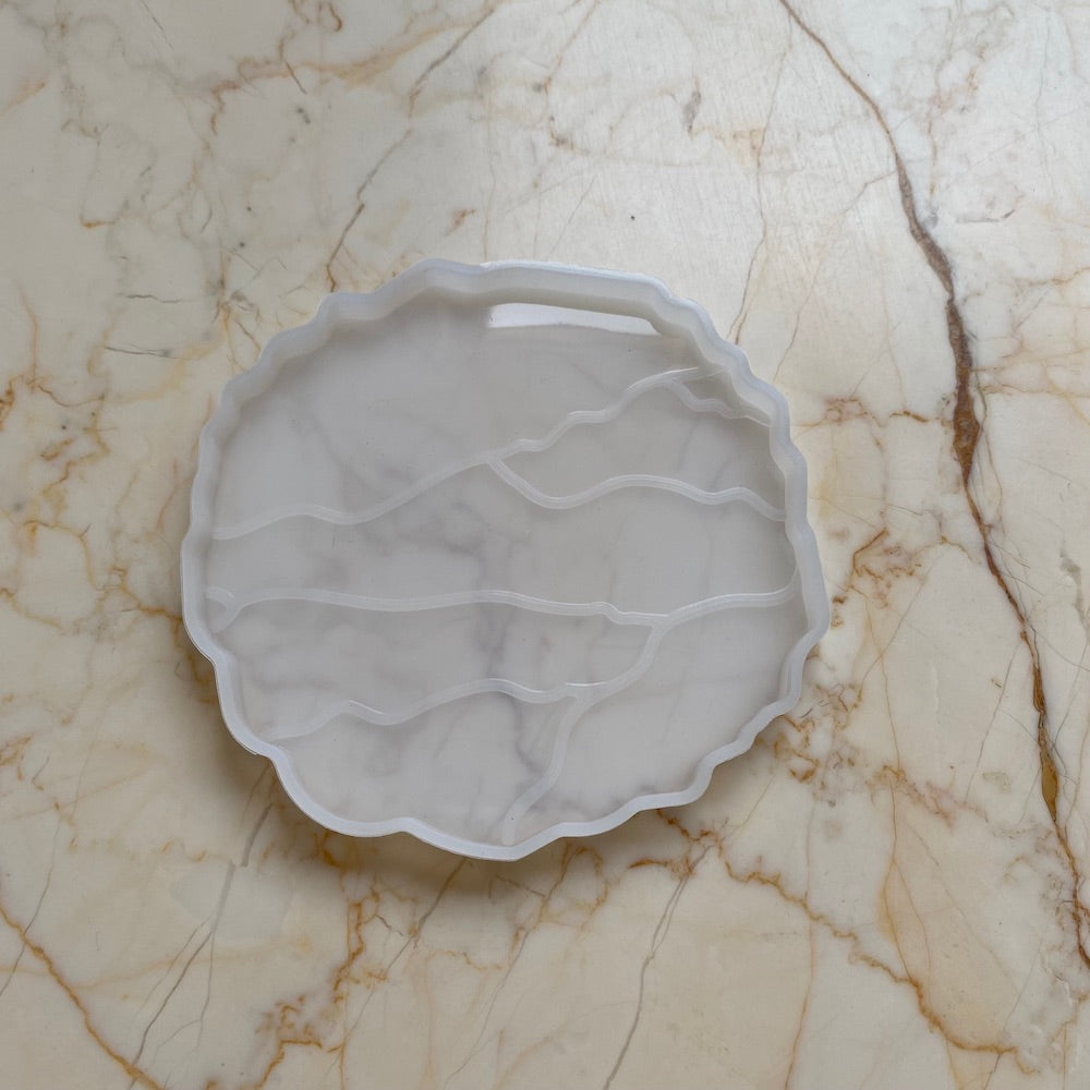 4 inch Agate thunder Coaster Mould - Harsh Resin Store