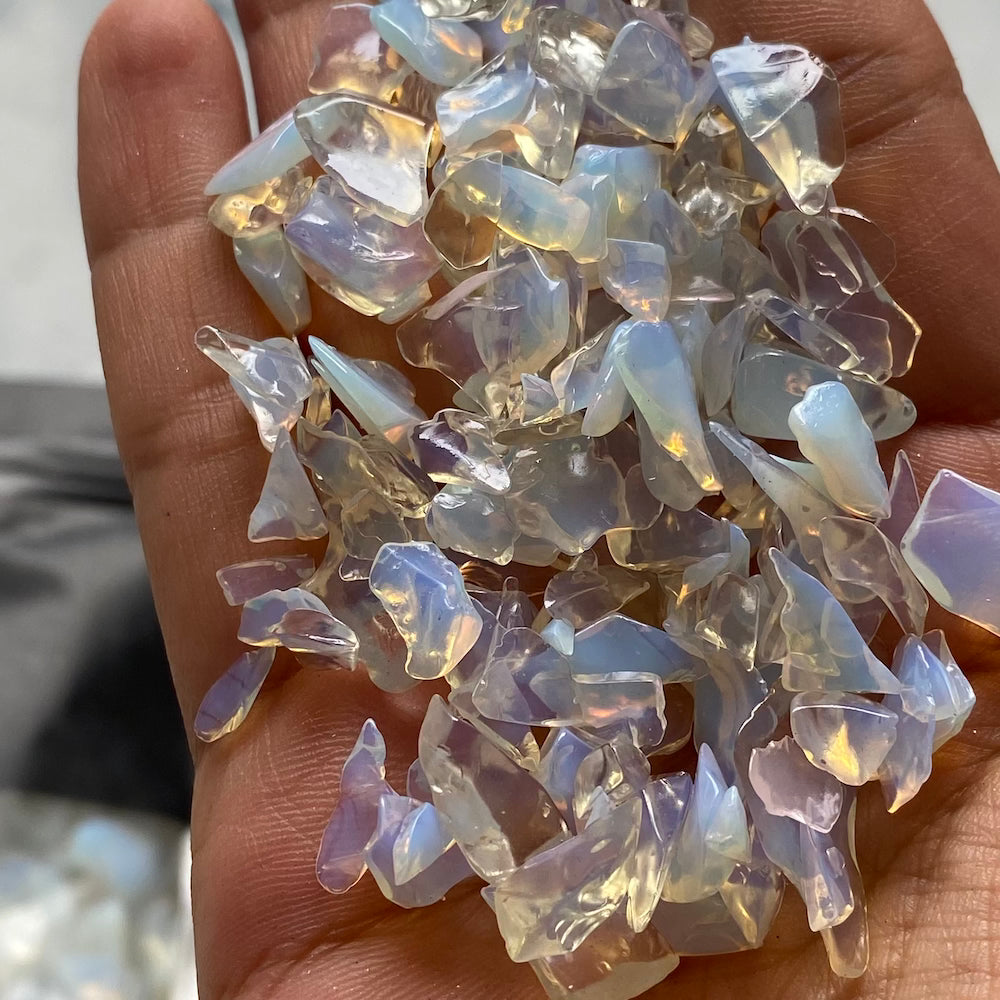 White Opal chips