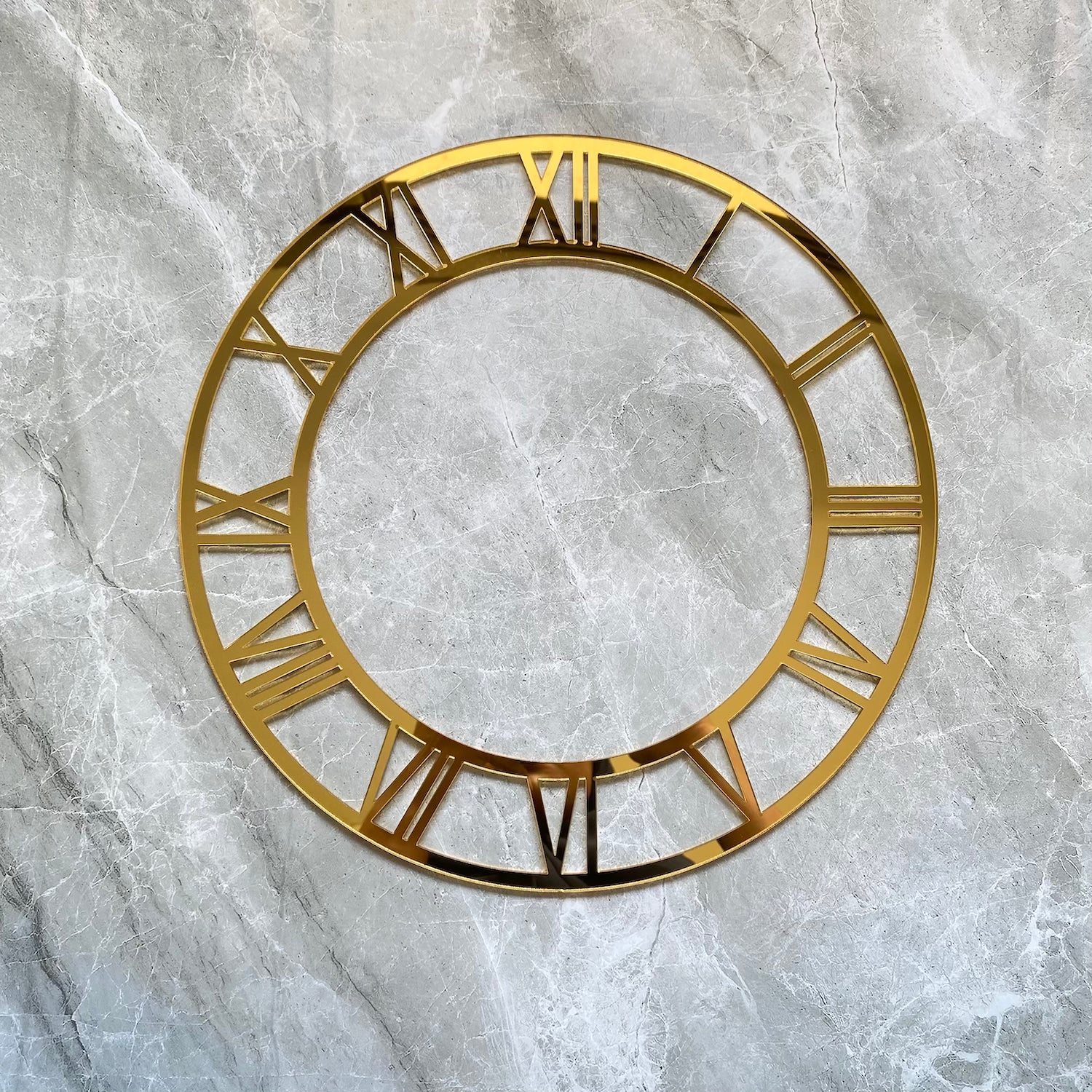 Gold roman clock number Ring