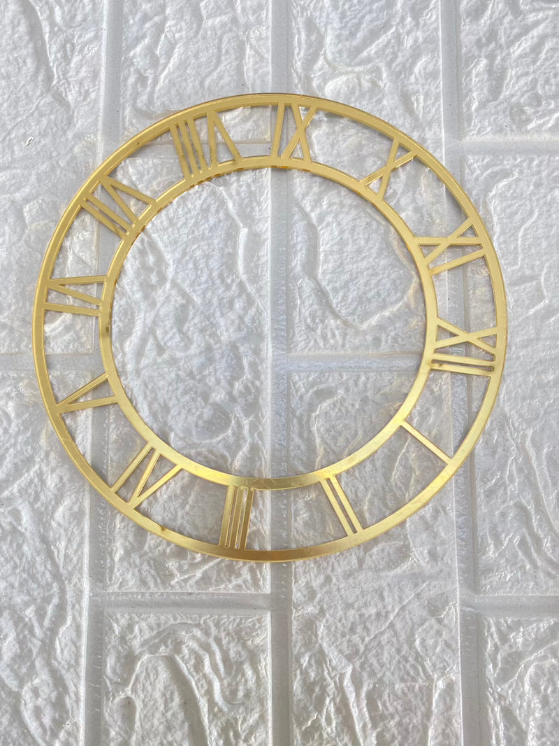 Gold roman clock number Ring