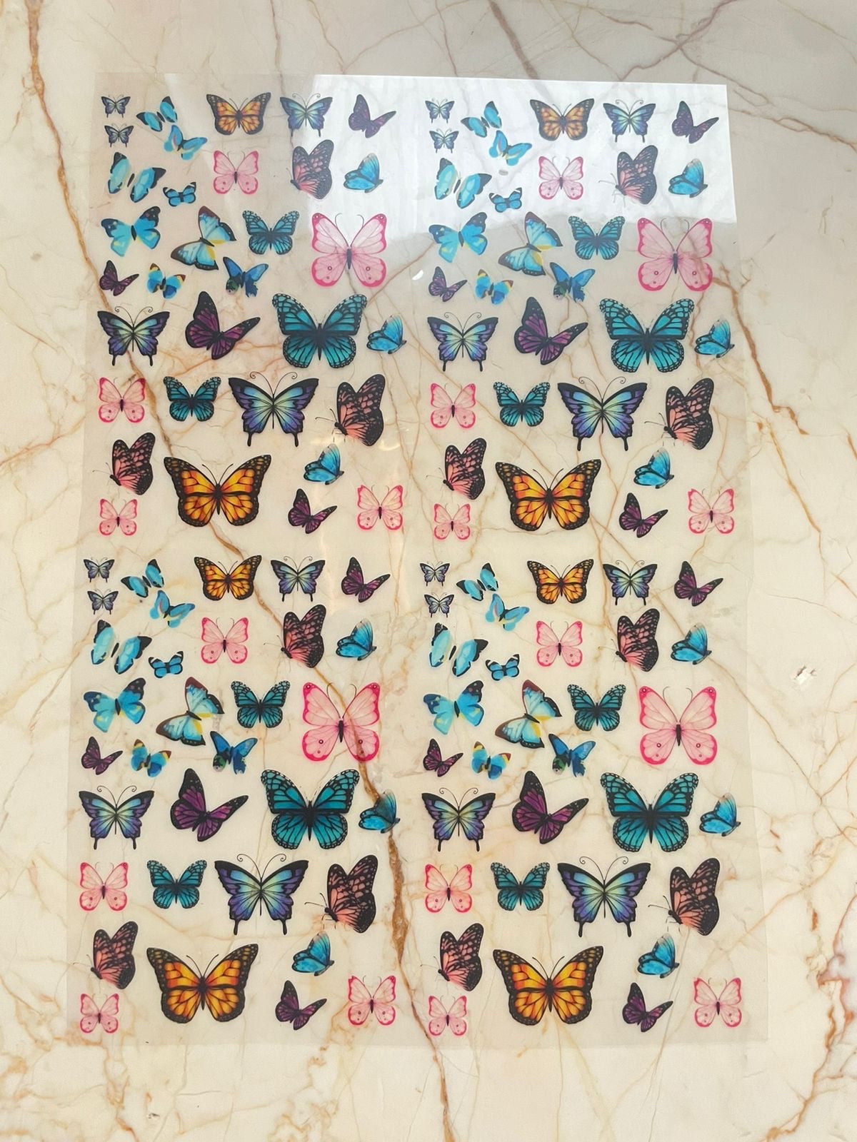 A4 Butterfly Insert Sticker Sheet