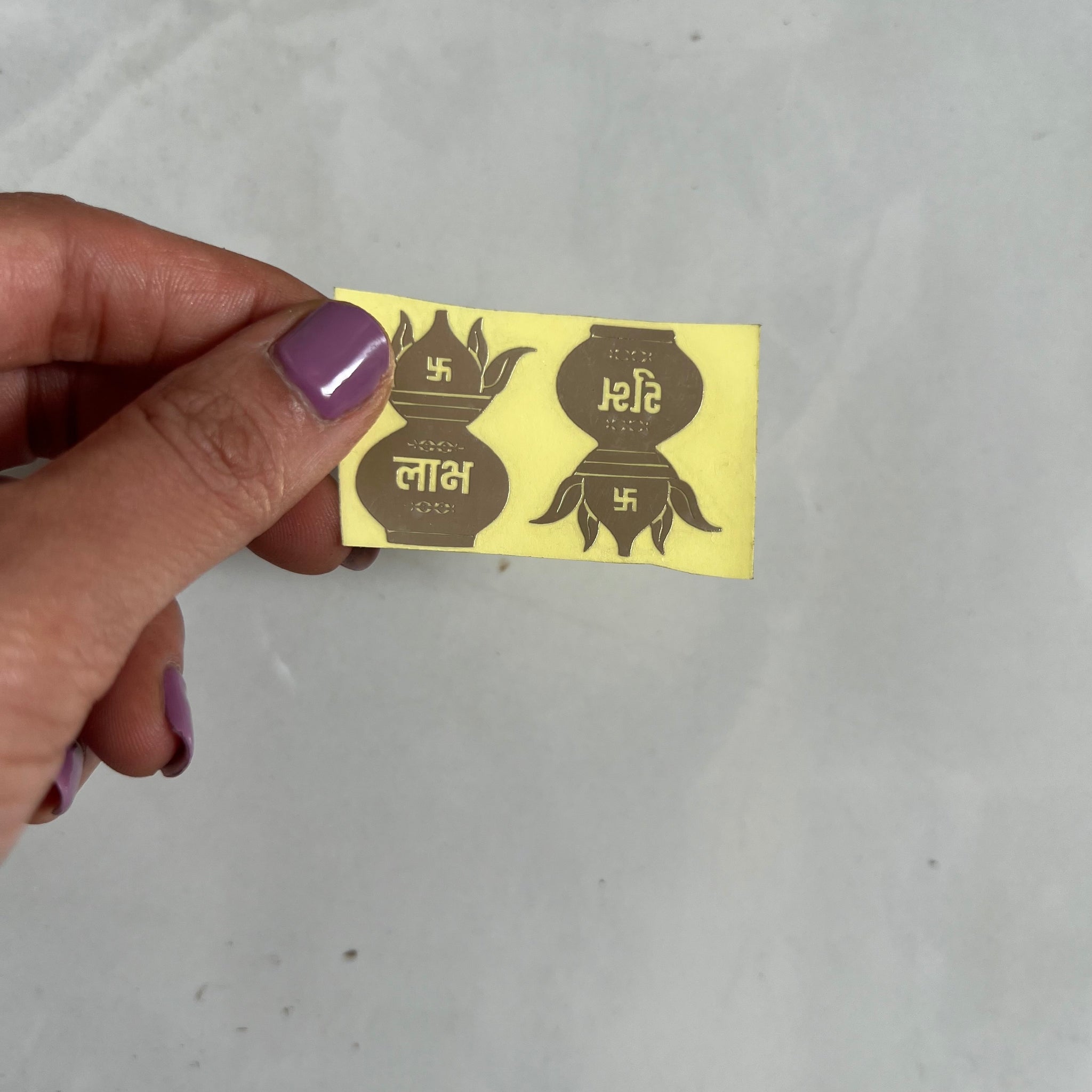 Subh labh Metallic sticker