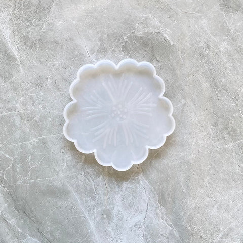 Flower Coaster Mould with engraving