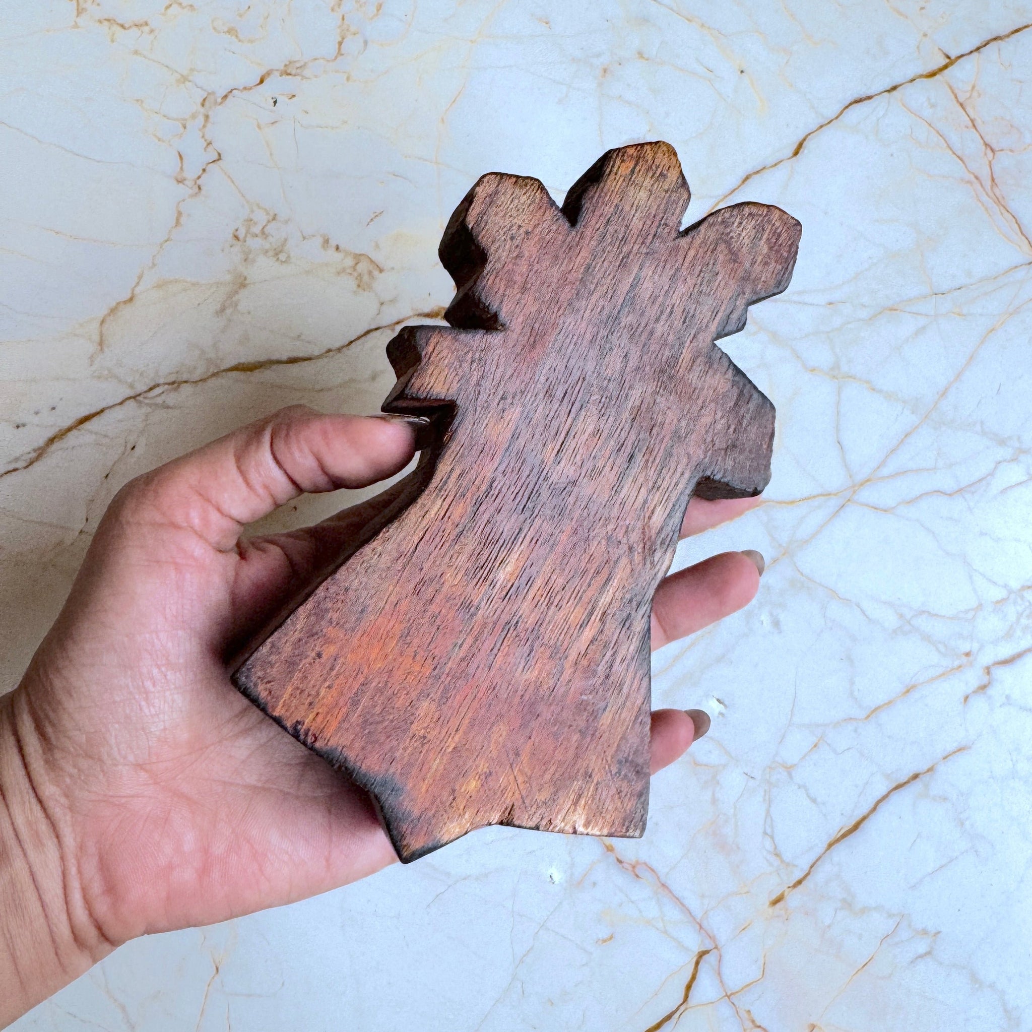 Wooden Bowl for Candles - Christmas Bells