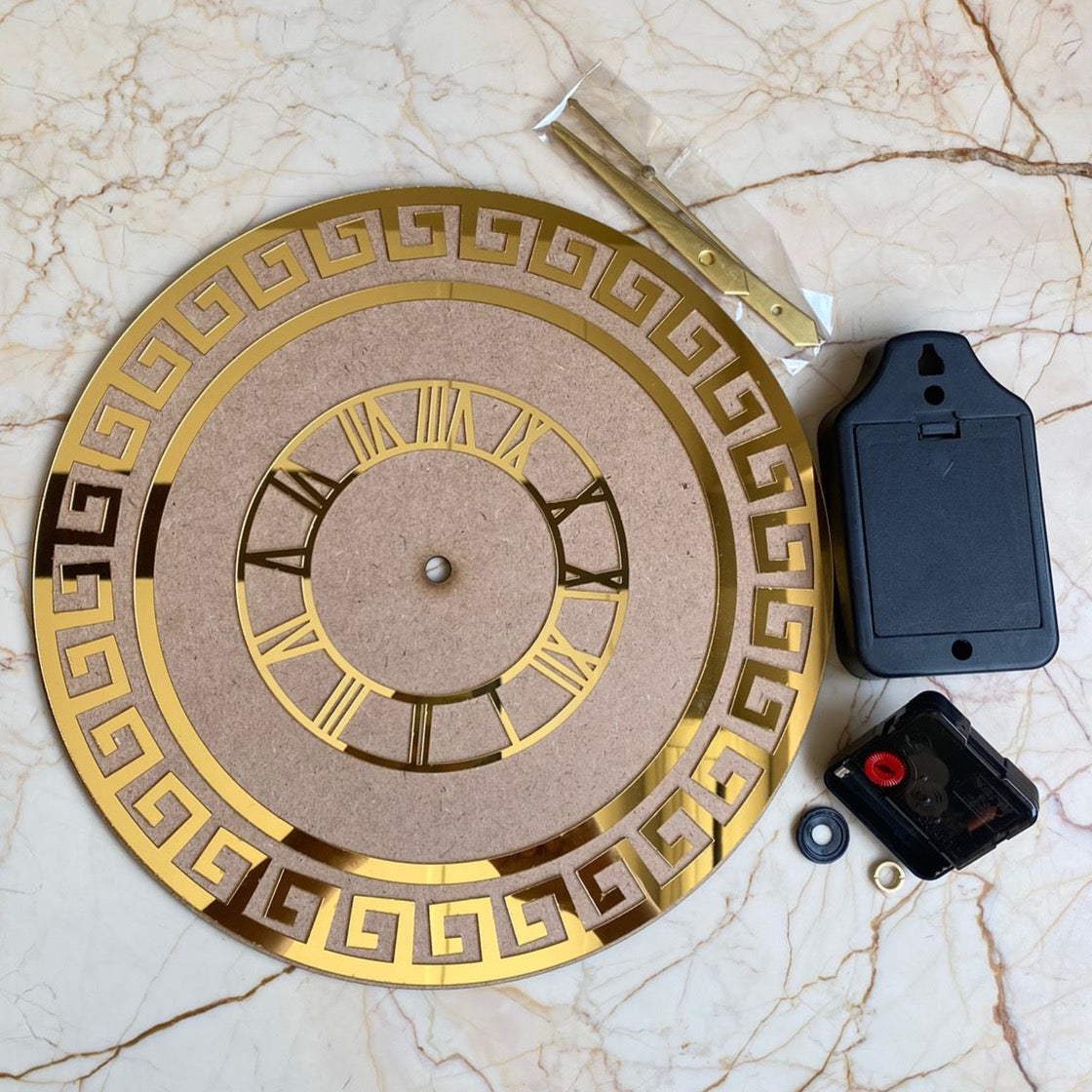 Designer Acrylic Egyptian Clock Set