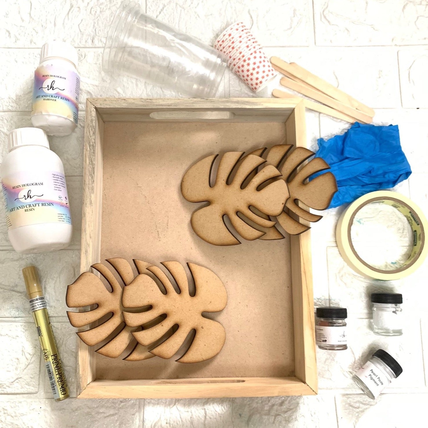 Rectangle Tray Resin Art Kit