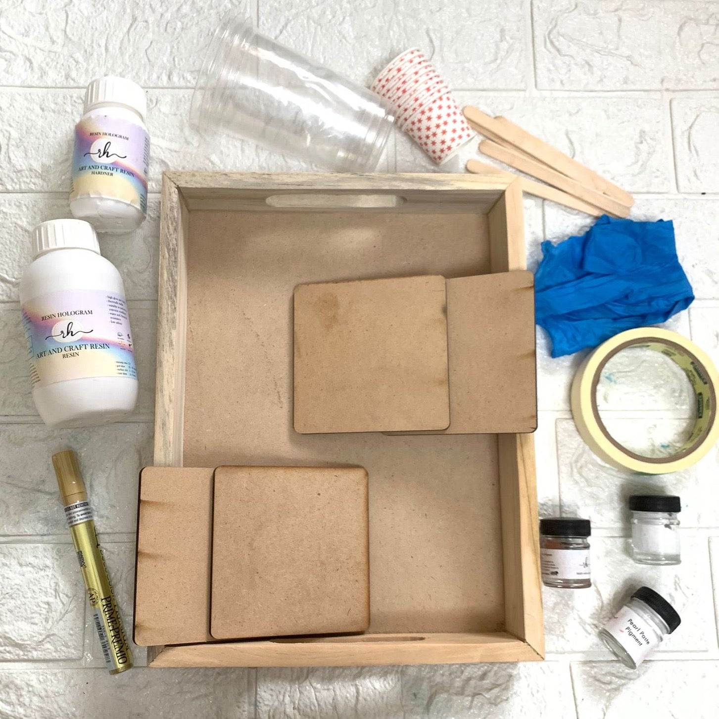 Rectangle Tray Resin Art Kit