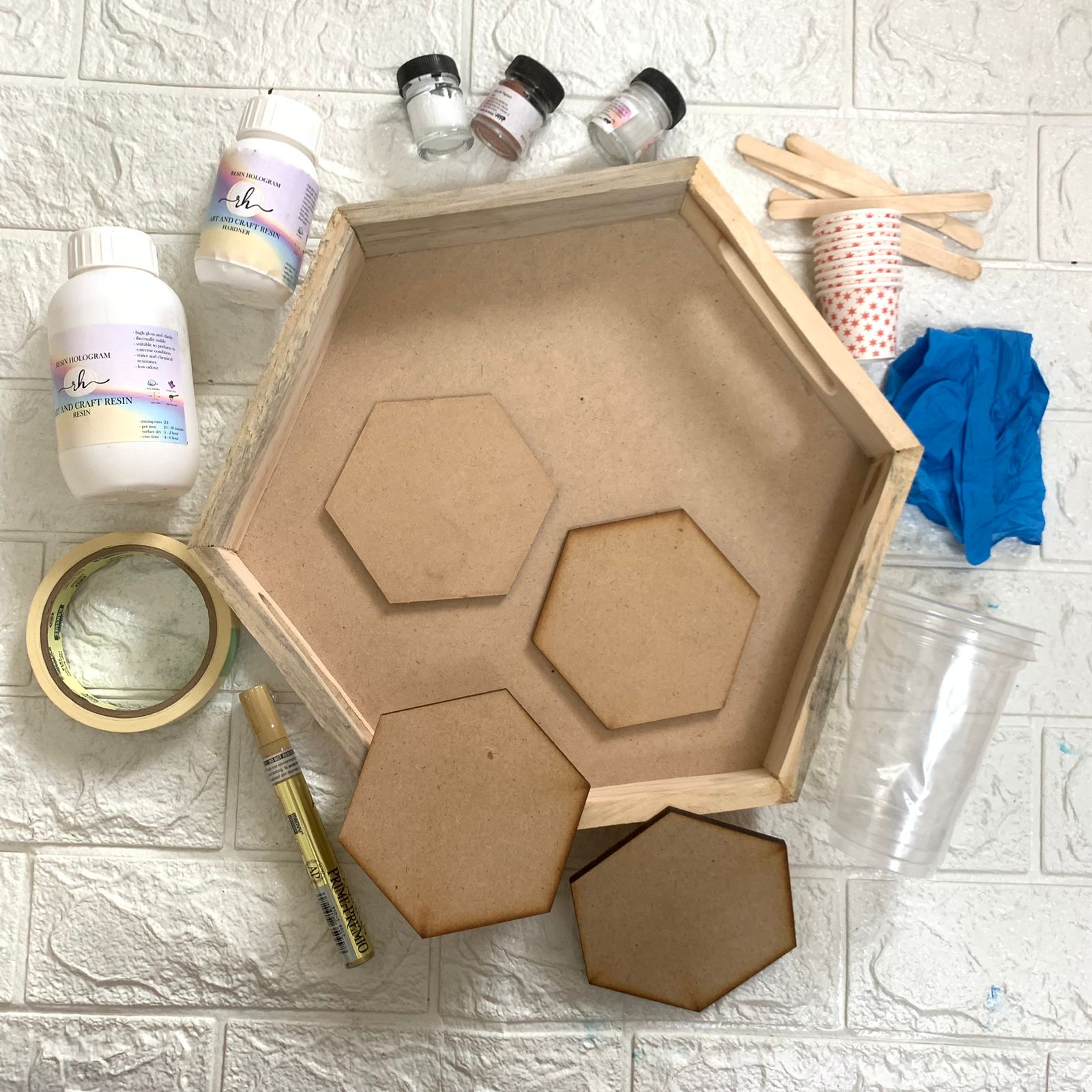 DIY Flower Resin Coaster Kit