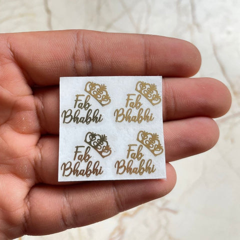 Fab Bhabhi Rakhi Metallic Sticker