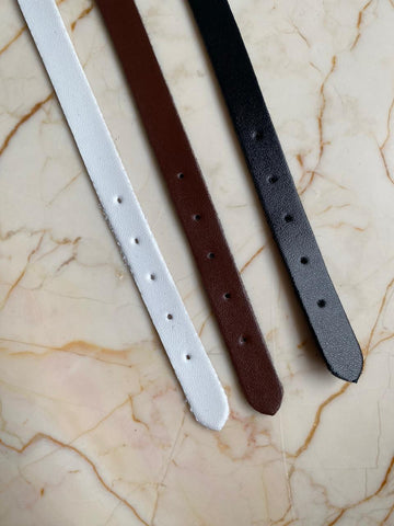 Leather Luggage Tag Belts