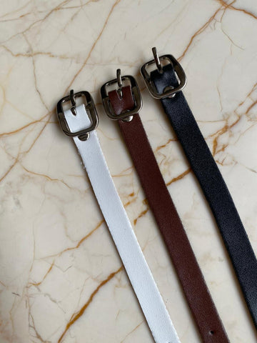 Leather Luggage Tag Belts