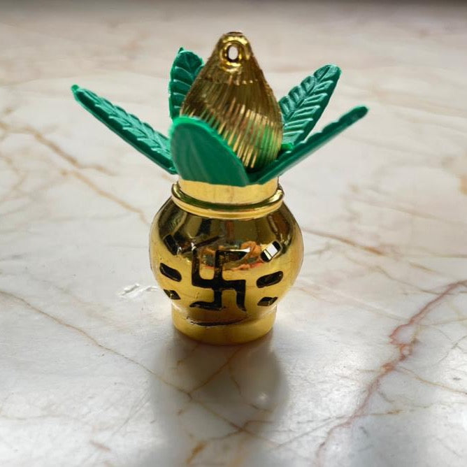 Gold Kalash with Leaf