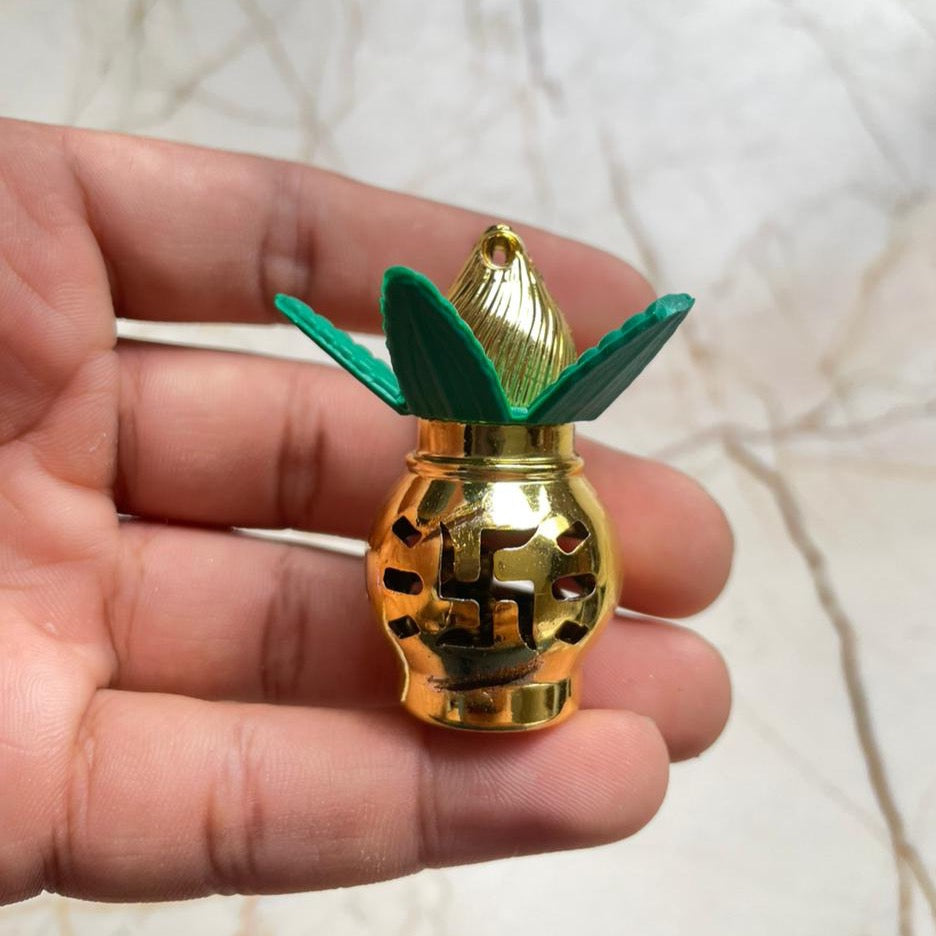 Gold Kalash with Leaf