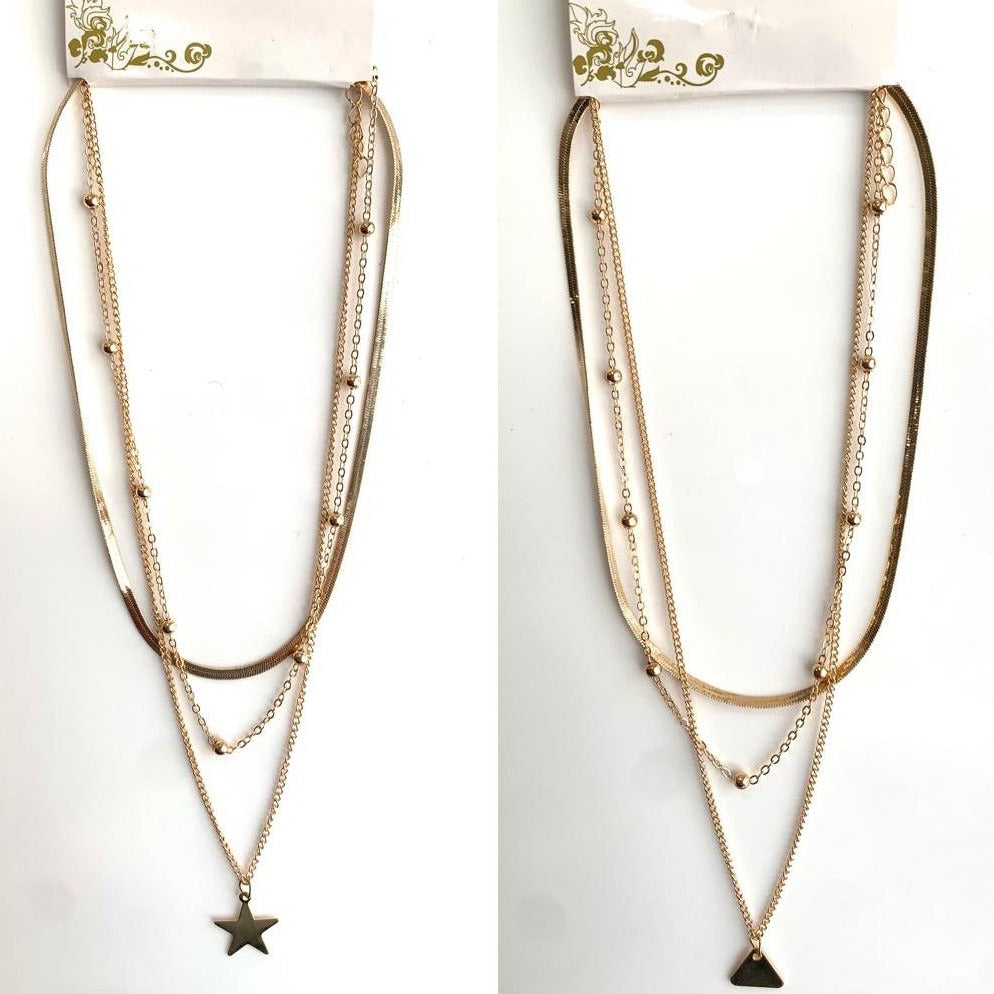 3 Layer Necklace Set