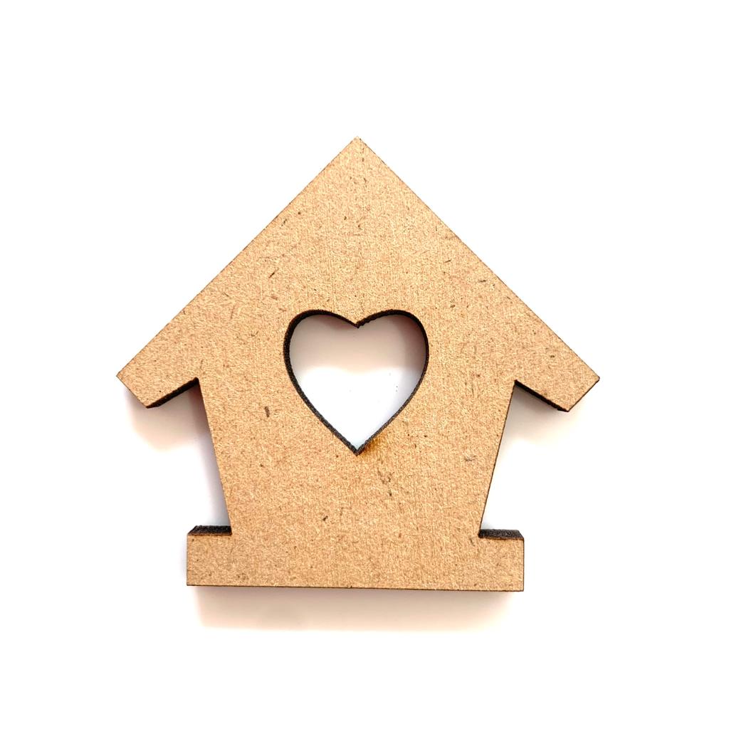 Home Shape Mdf Cutout