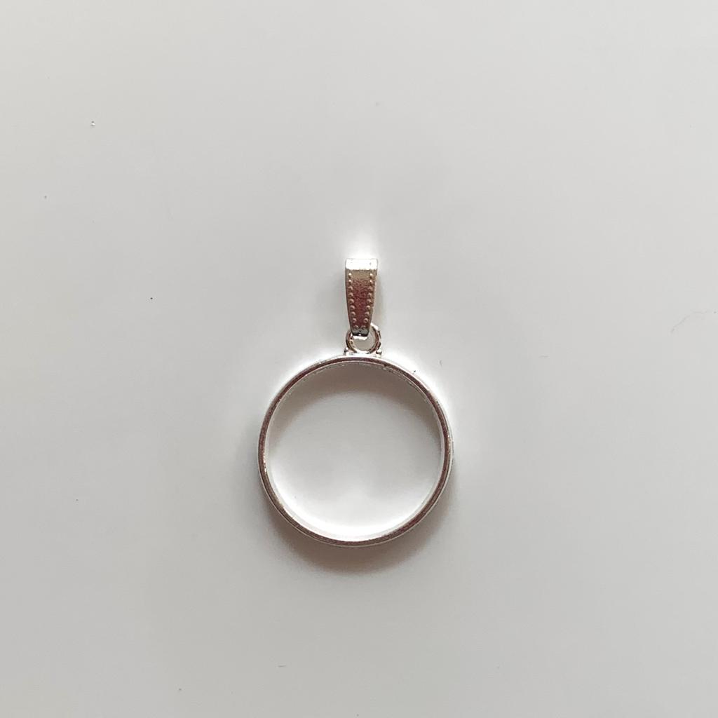 Silver Bezels with Clasp.