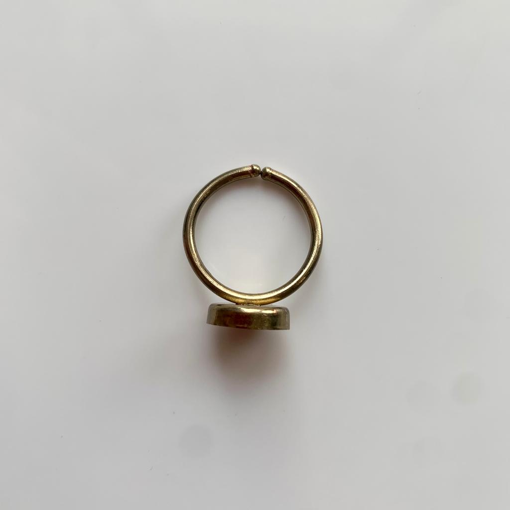 Adusjtable Round Ring Bezel- Antique