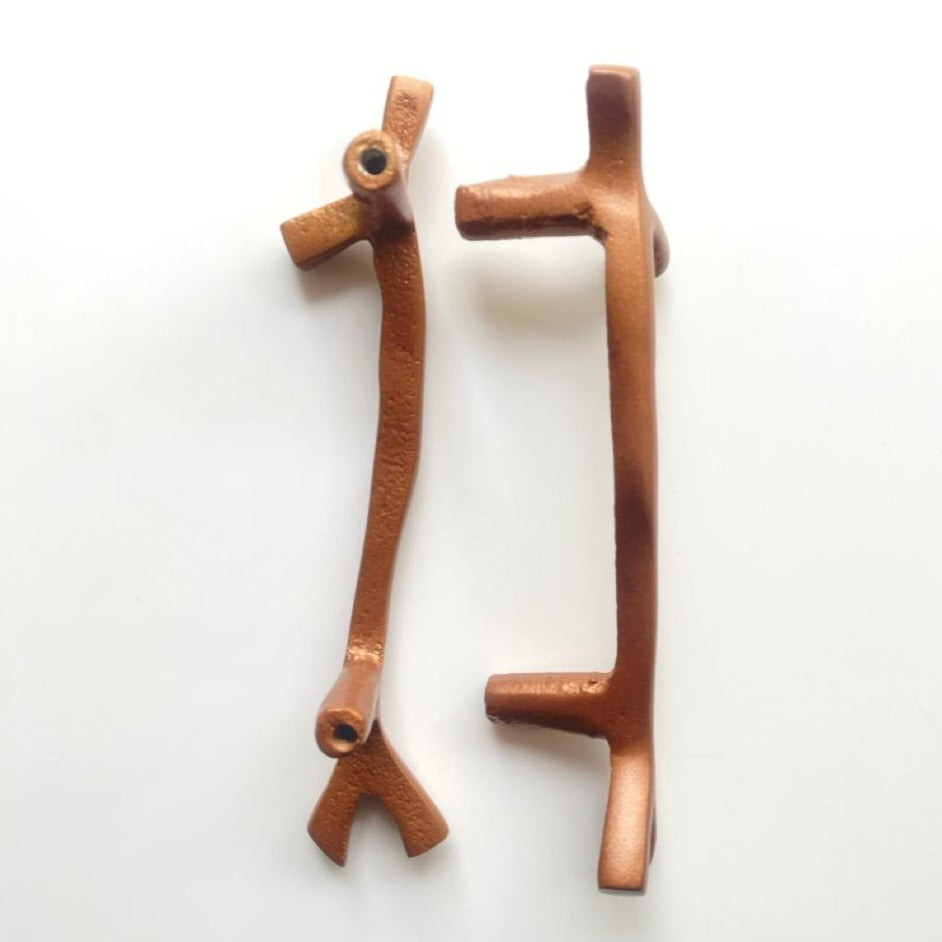 Copper branch tray handle