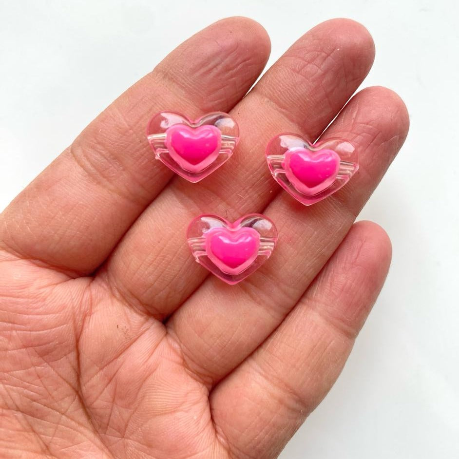 Multicolour Rakhi Heart Beads.