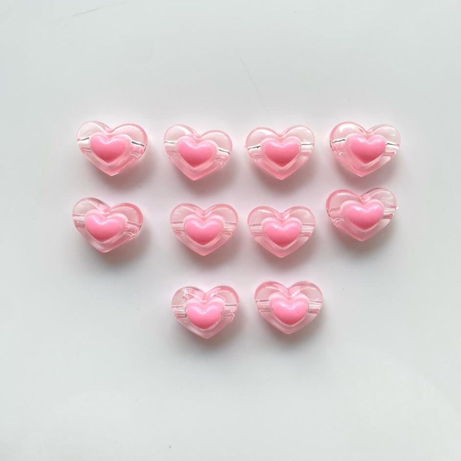 Multicolour Rakhi Heart Beads.