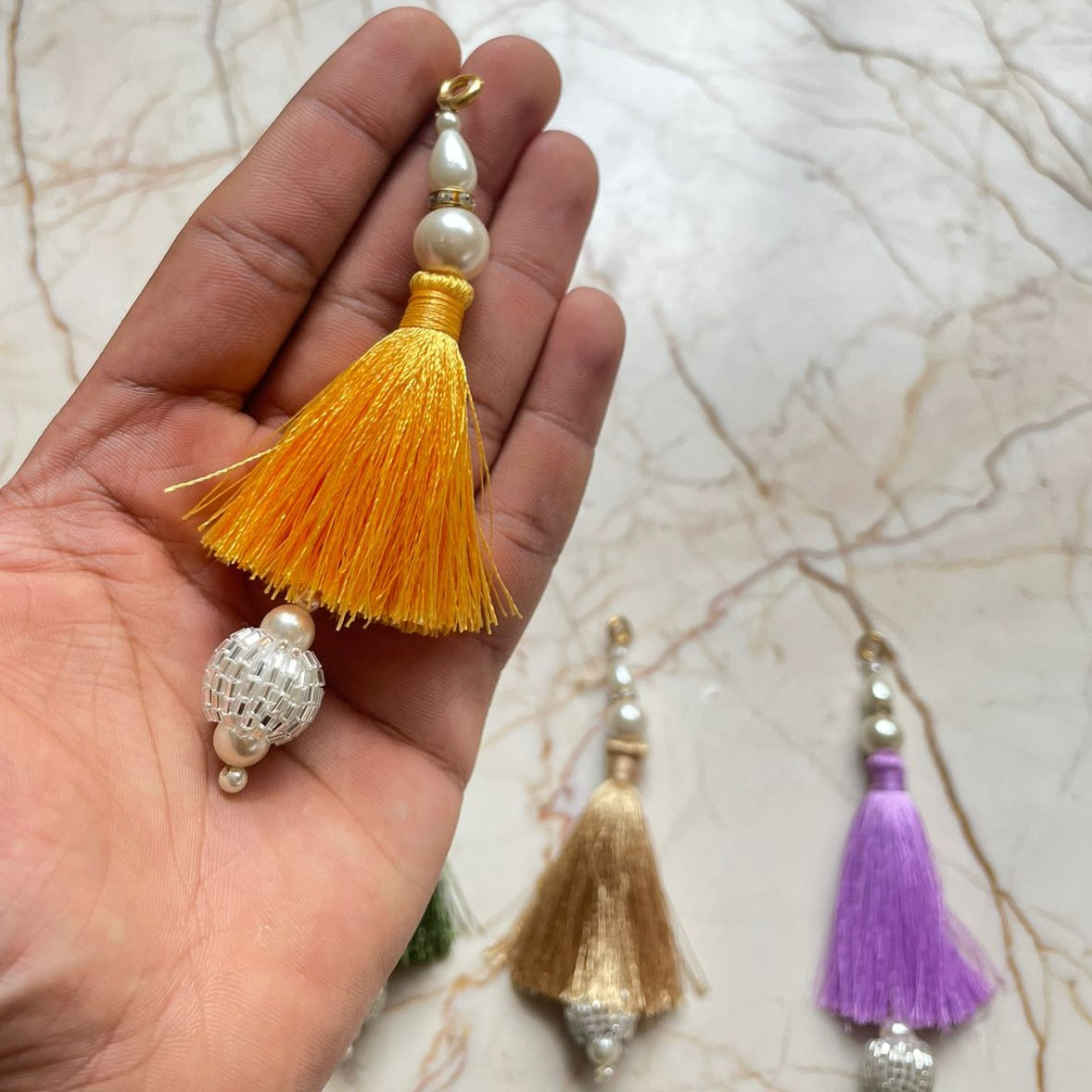 Rakhi Thread Tassel with Pearl