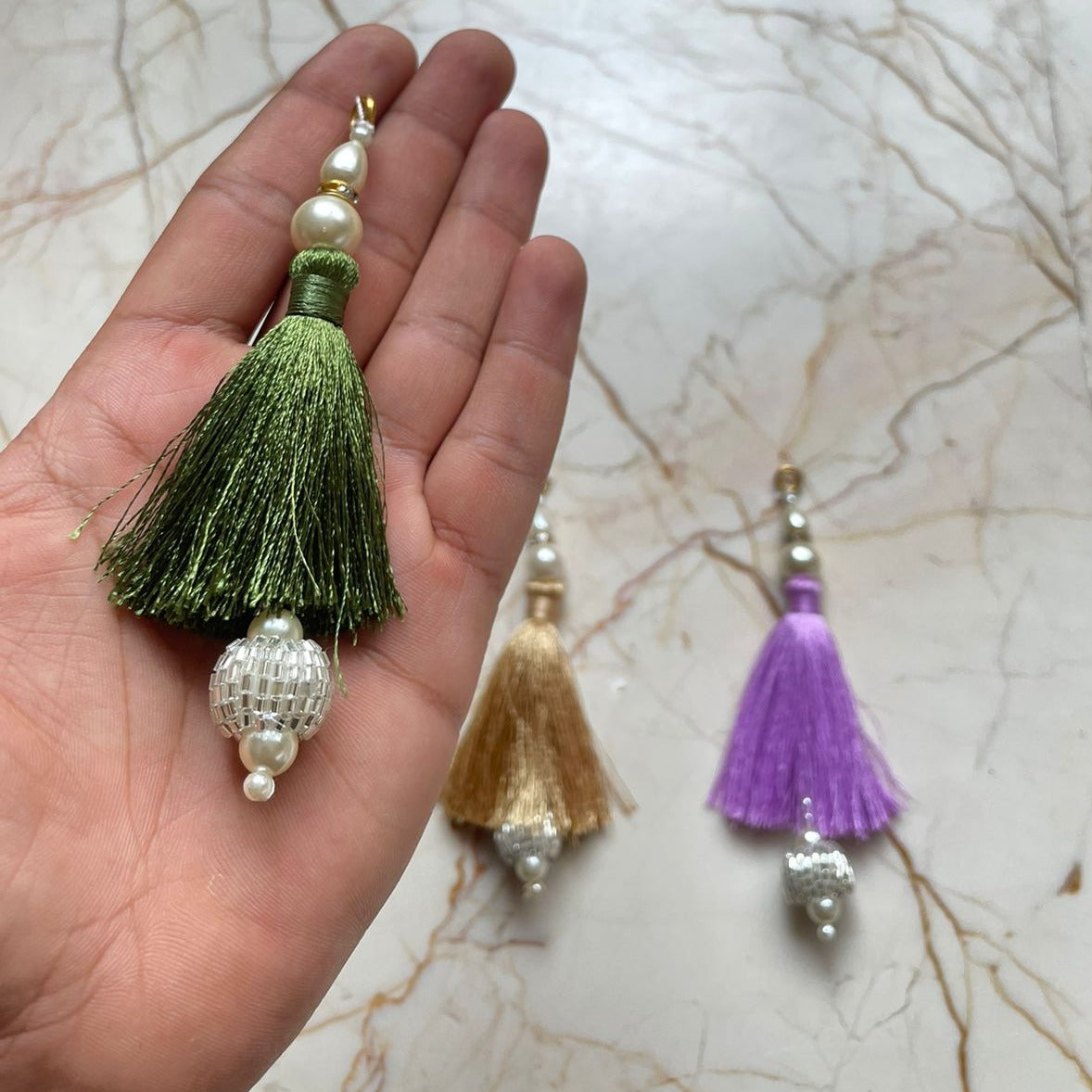 Rakhi Thread Tassel with Pearl