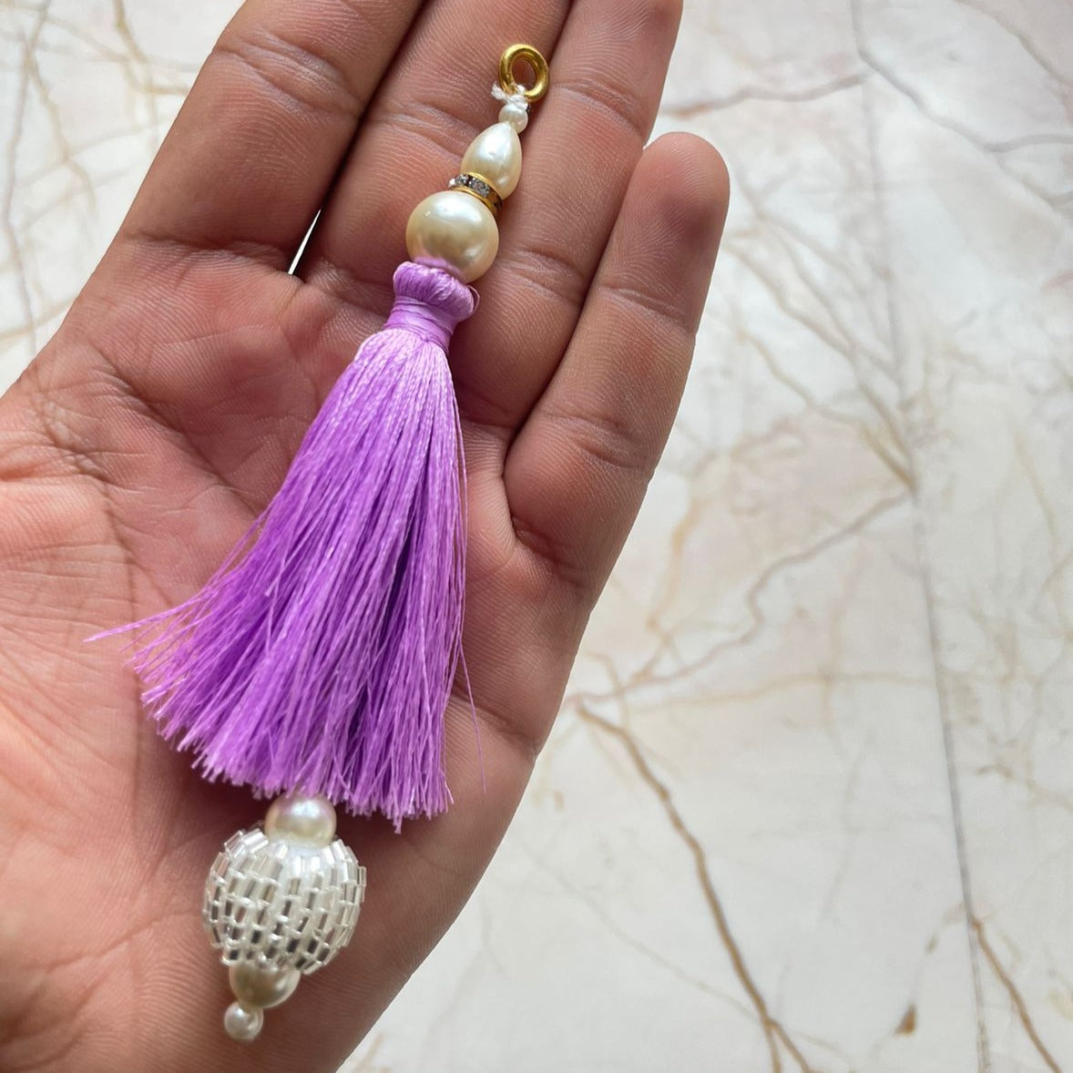 Rakhi Thread Tassel with Pearl