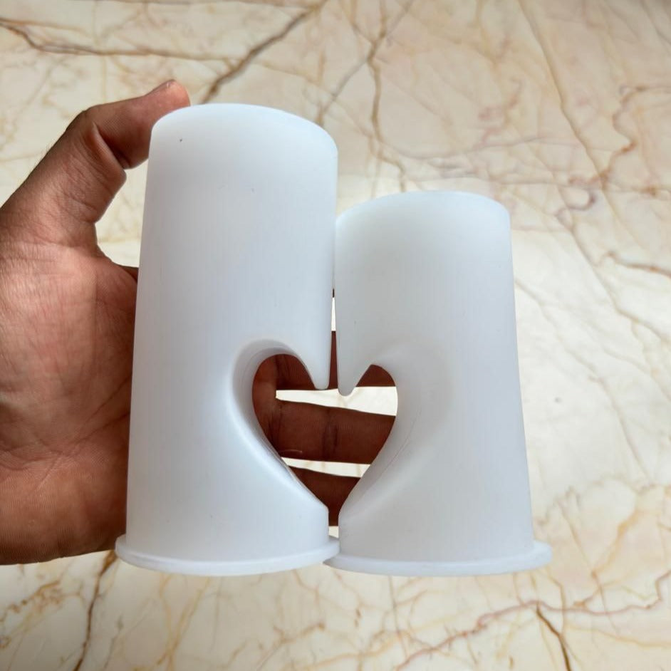 Heart shape CandleStick Mould.