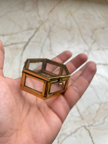 Hexagon vintage Box- Small