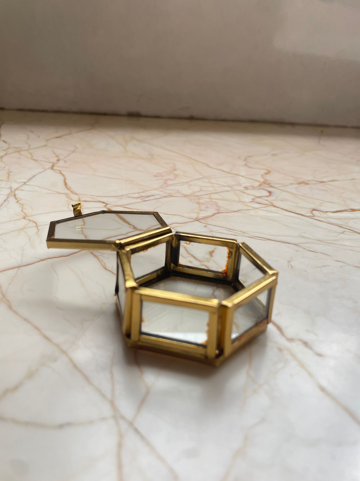 Hexagon vintage Box- Small