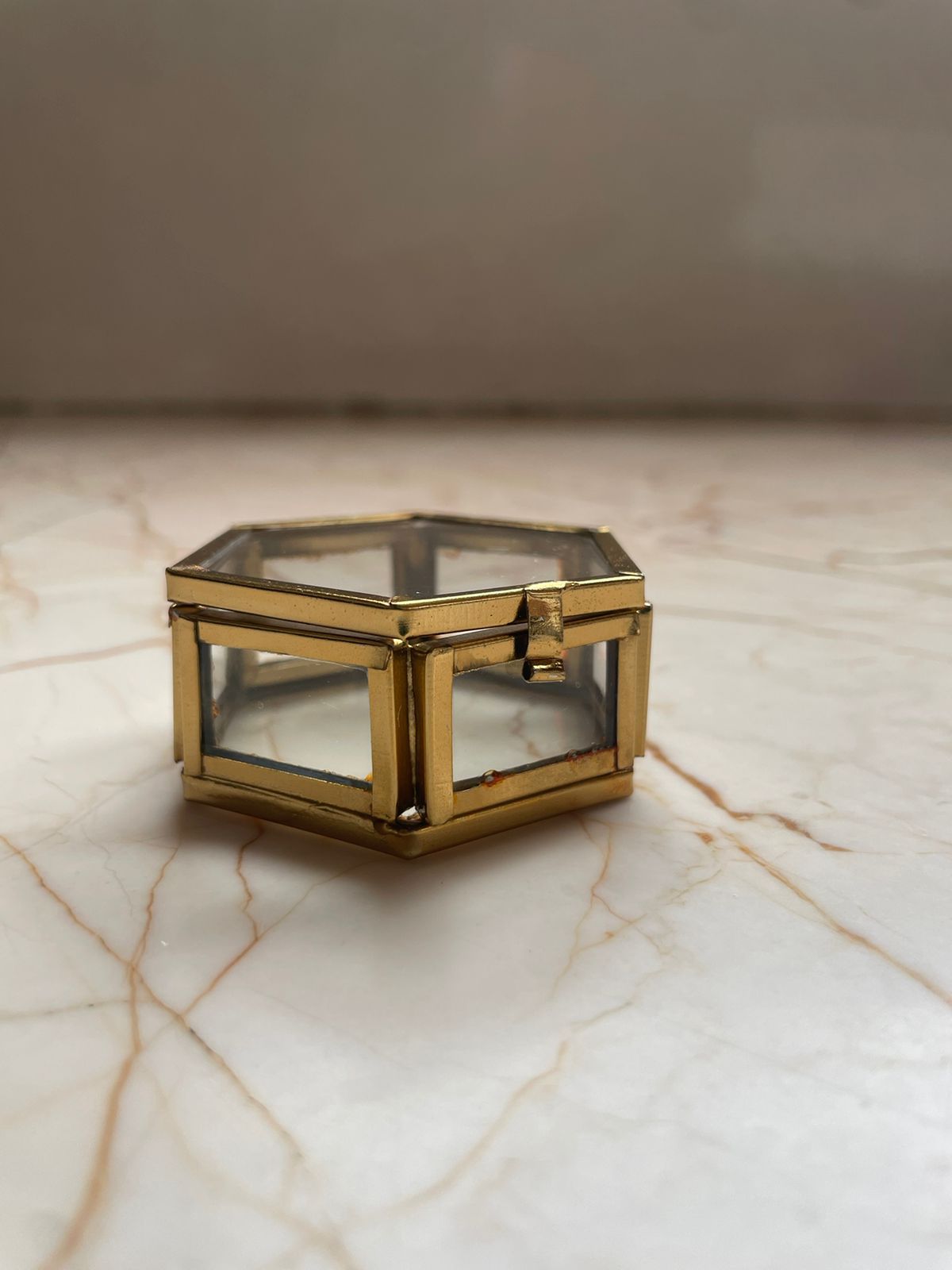 Hexagon vintage Box- Small