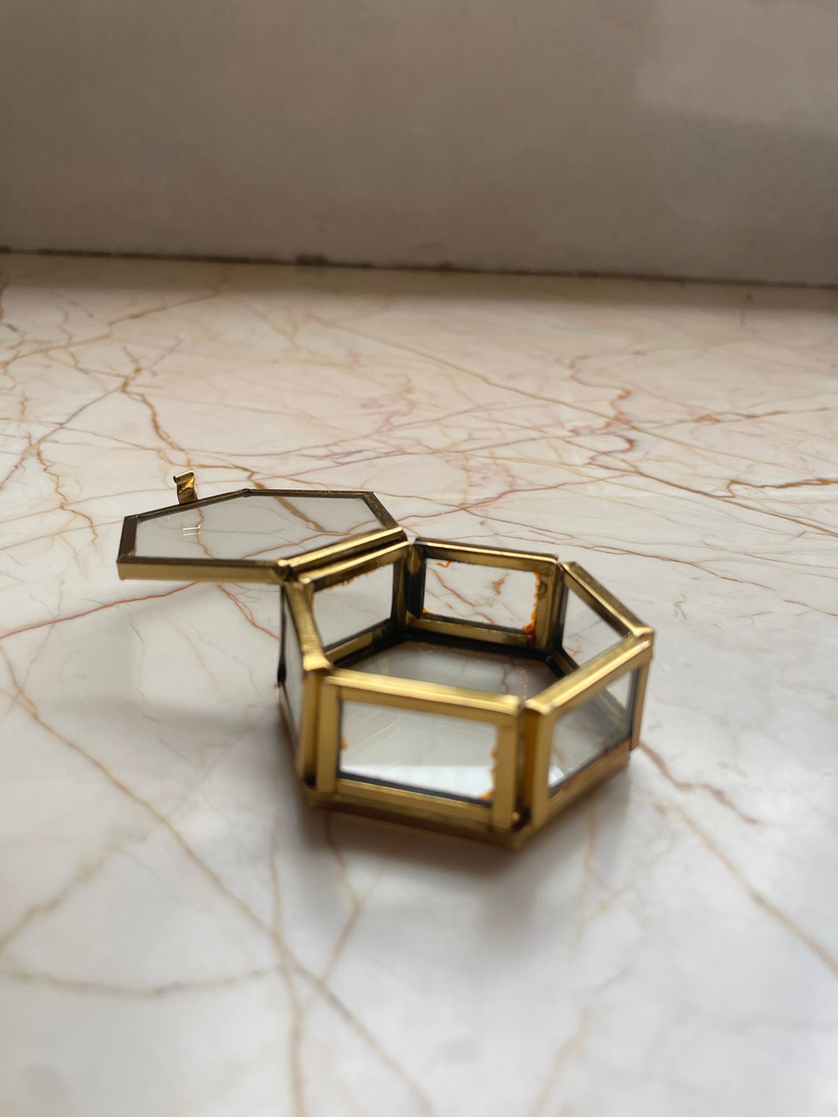 Hexagon vintage Box- Small