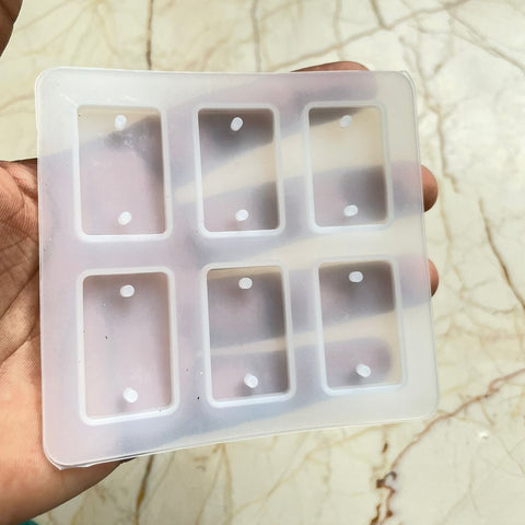 6 cavity Rakhi mould-Rectangle