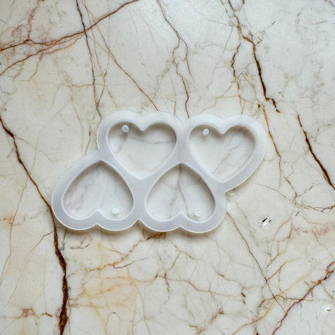 Heart keychain mould 4in 1