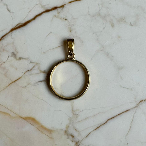 Mini Gold Pendents Bezel with Clasp