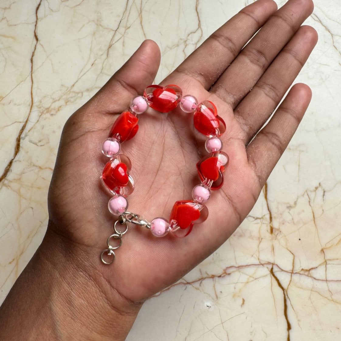 Heart Beads Bracelets