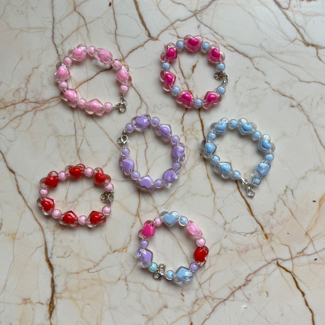 Heart Beads Bracelets