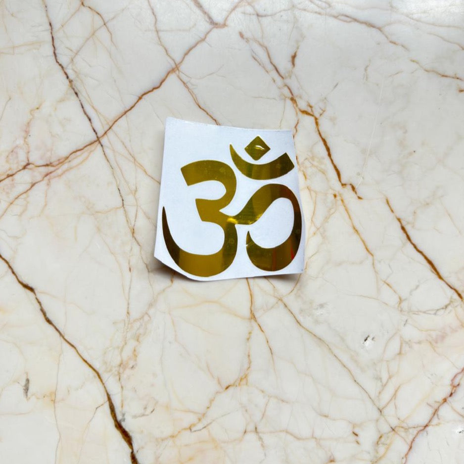 Om vinyl sticker