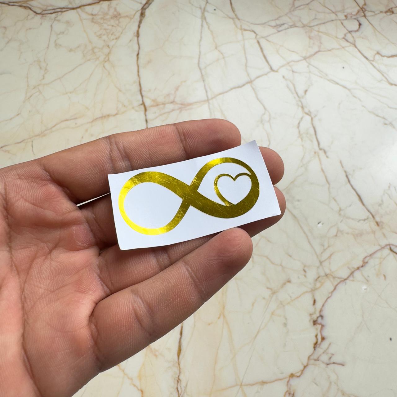 Infinity vinyl sticker - F