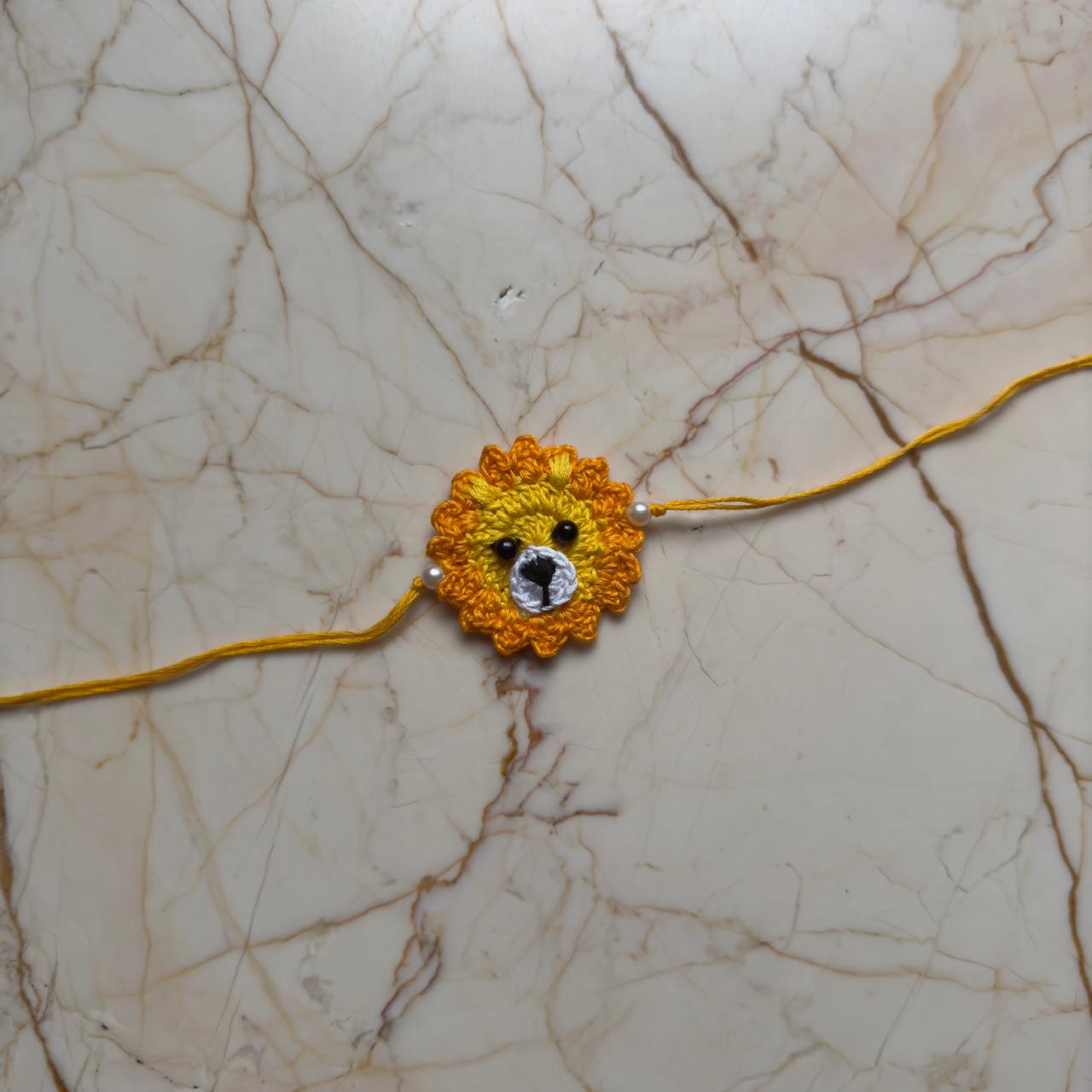 Crochet Rakhi - Tiger