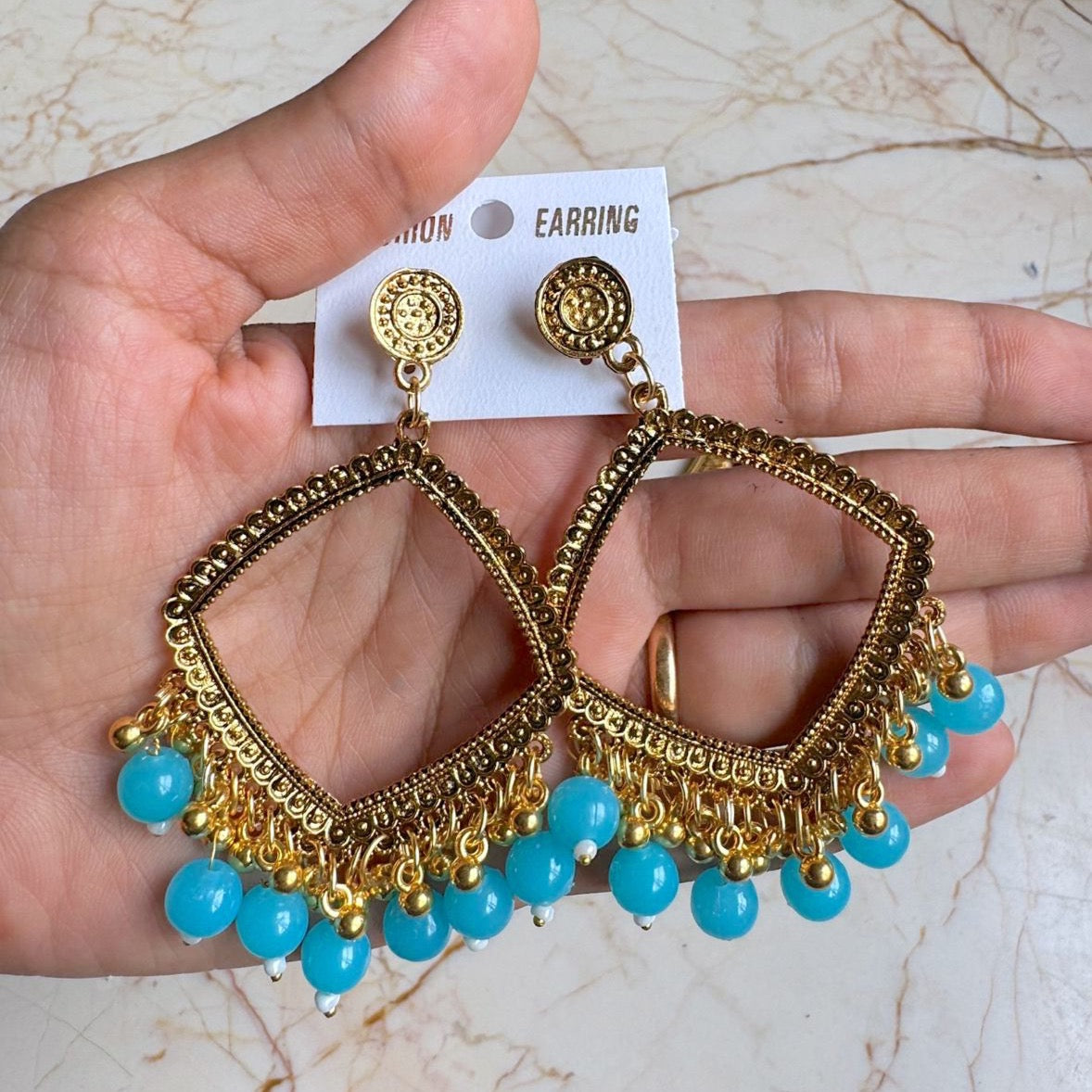 Square  Earring / Jhumka Bezel