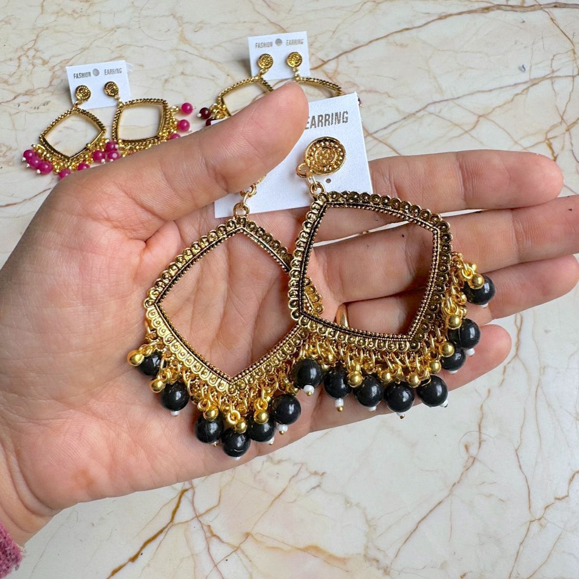 Square  Earring / Jhumka Bezel