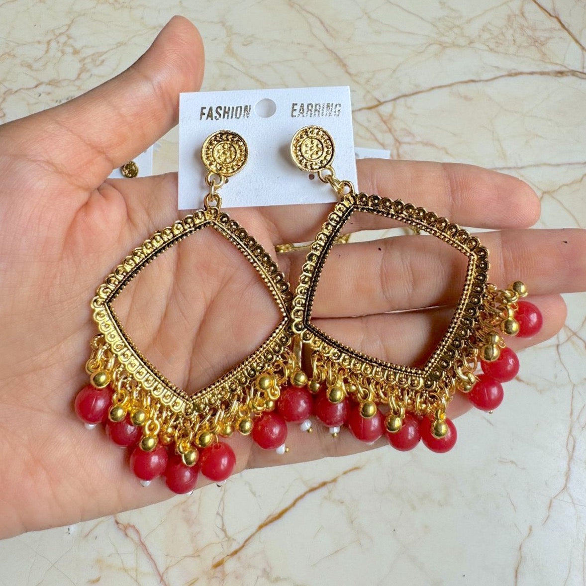 Square  Earring / Jhumka Bezel