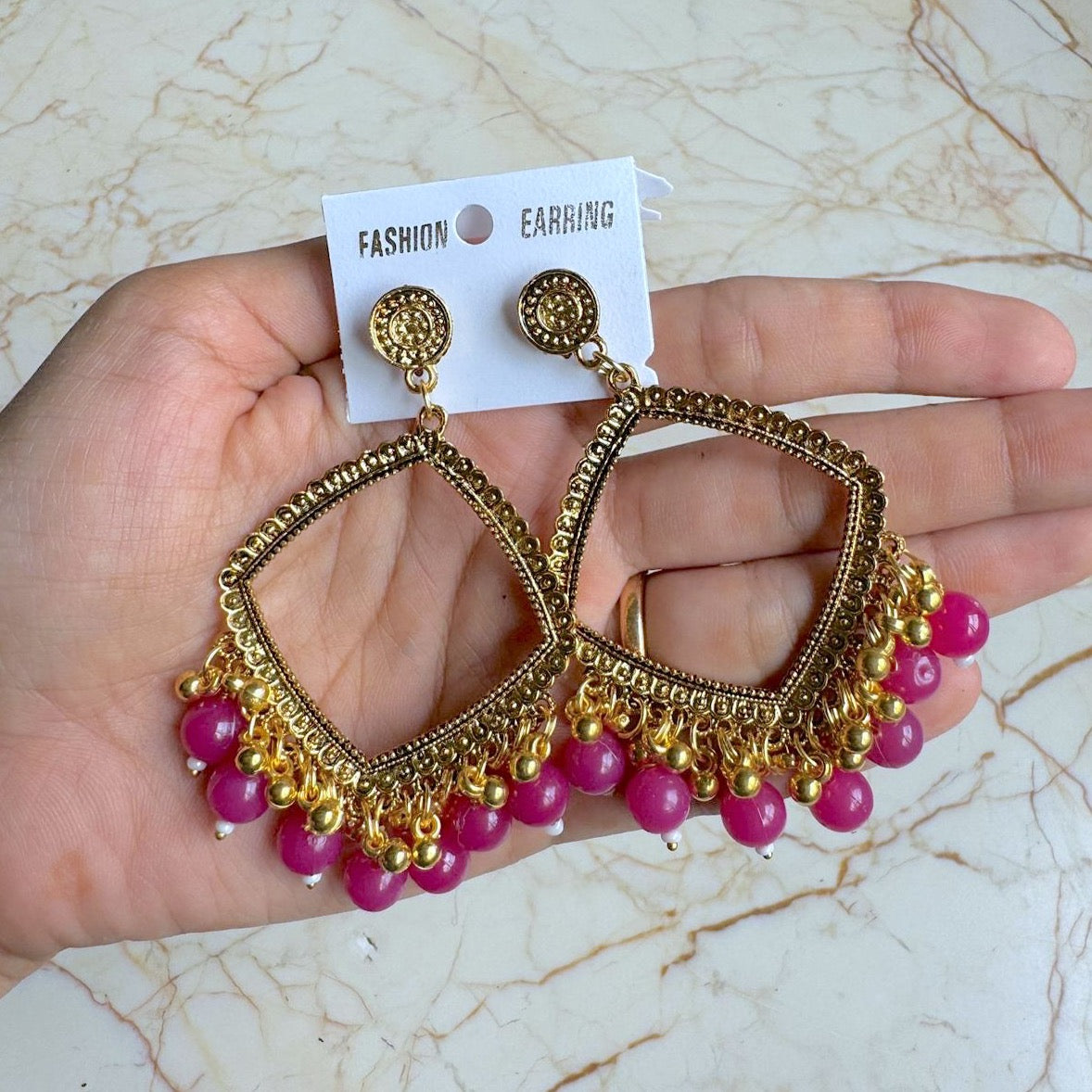 Square  Earring / Jhumka Bezel