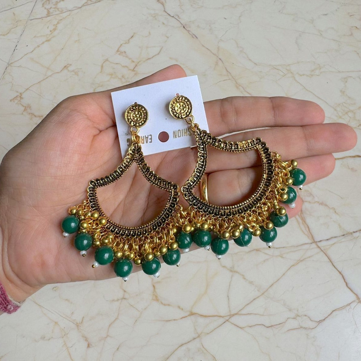 U shape Earring / Jhumka Bezel