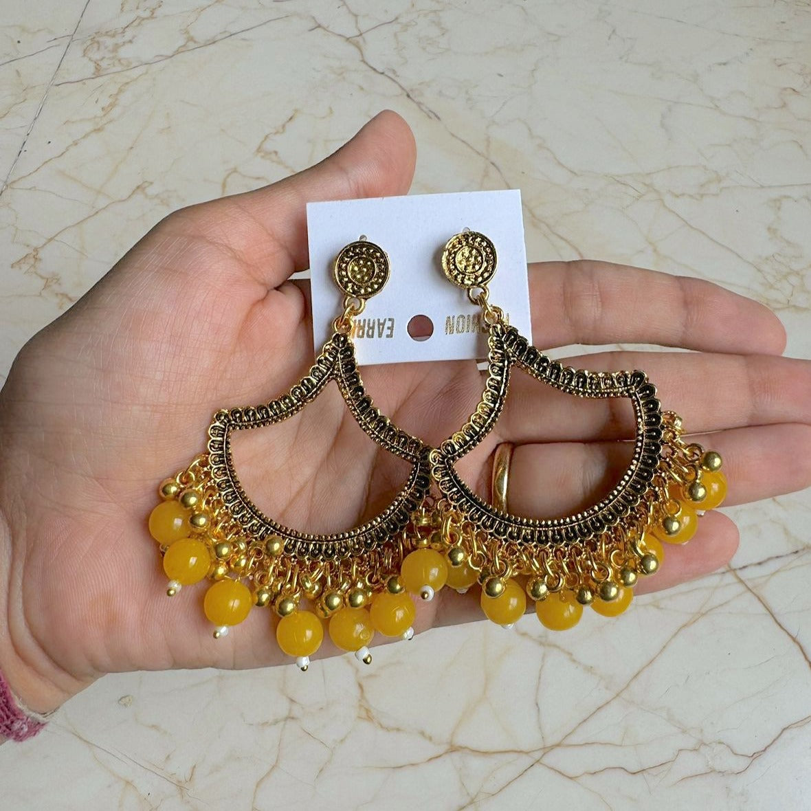 U shape Earring / Jhumka Bezel