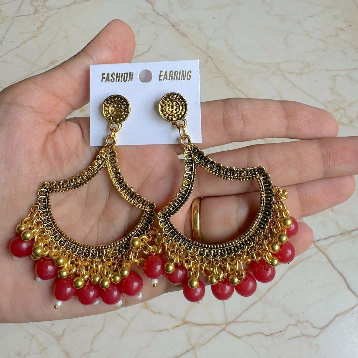 U shape Earring / Jhumka Bezel